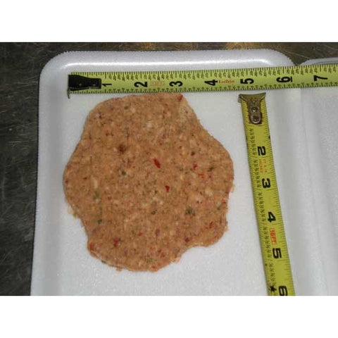 Holten Meat 4-1 Pepper Steak Beef Patty Hamburger, 40 Pieces of 4 Ounce, 10 Pound