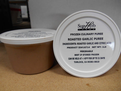 SupHerb Farms Roasted Garlic Puree, 1 Pound -- 4 per case.