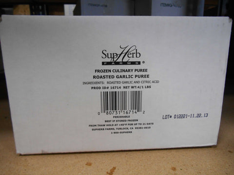 SupHerb Farms Roasted Garlic Puree, 1 Pound -- 4 per case.