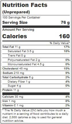 Advance Food Tasty Boneless Rib Pork Patty with Barbeque Sauce, 2.97 Ounce -- 100 per case