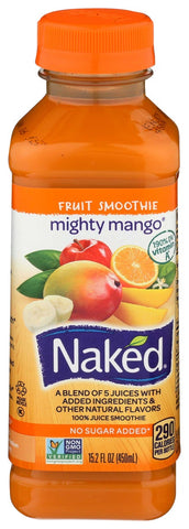 Naked Mighty Mango Fruit Smoothie, 15.2 Fluid Ounce -- 8 per case