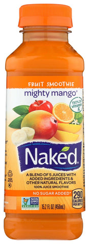 Naked Mighty Mango Fruit Smoothie, 15.2 Fluid Ounce -- 8 per case