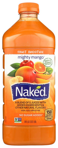 Naked Mighty Mango Fruit Smoothie, 64 Fluid Ounce -- 6 per case