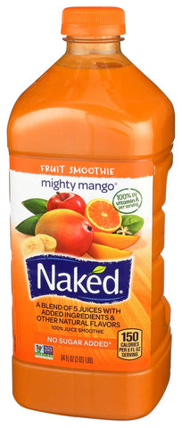 Naked Mighty Mango Fruit Smoothie, 64 Fluid Ounce -- 6 per case