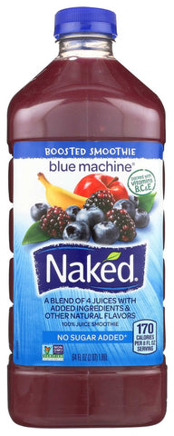 Naked Blue Machine Juice Smoothie, 64 Fluid Ounce -- 6 per case