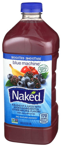 Naked Blue Machine Juice Smoothie, 64 Fluid Ounce -- 6 per case