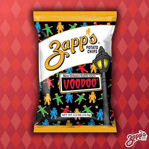 Zapps Voodoo / Voodoo Heat Kettle Chips - Shipper, 2.5 Ounce -- 36 per case