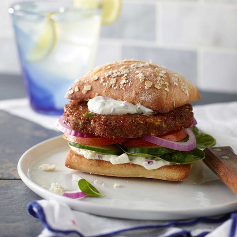 Gardenburger Roasted Garlic and Quinoa Veggie Burger, 4 Ounce -- 48 per case.