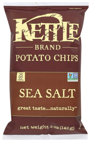 Kettle Foods Lightly Salted Potato Chips, 5 Ounce -- 15 per case.