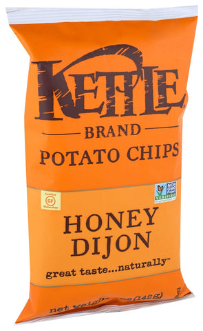Kettle Foods Honey Dijon Potato Chips, 5 Ounce -- 15 per case.