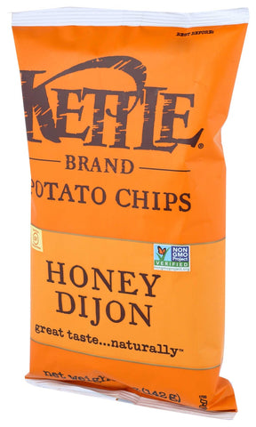 Kettle Foods Honey Dijon Potato Chips, 5 Ounce -- 15 per case.