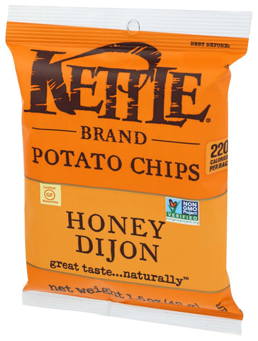 Kettle Brand Honey Dijon Potato Chips, 1.5 Ounce -- 24 per case.