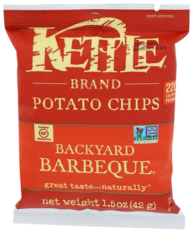 Kettle Brand Backyard Barbeque Potato Chips, 1.5 Ounce -- 24 per case.