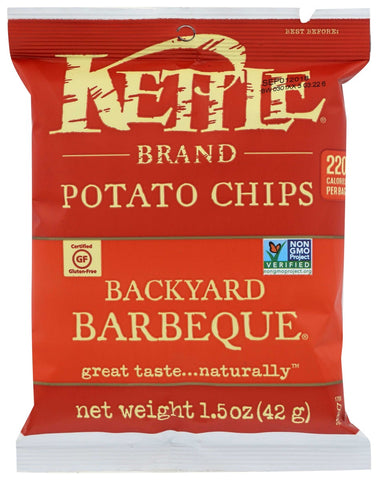 Kettle Brand Backyard Barbeque Potato Chips, 1.5 Ounce -- 24 per case.