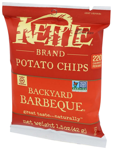Kettle Brand Backyard Barbeque Potato Chips, 1.5 Ounce -- 24 per case.