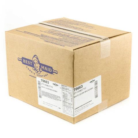 Best Maid White Chunk Macadamia Cookie Dough, 2.75 Ounce -- 160 per case.