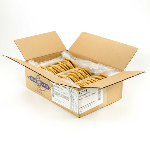 Best Maid Thaw and Serve White Chunk Macadamia Cookie, 2 Ounce -- 48 per case.