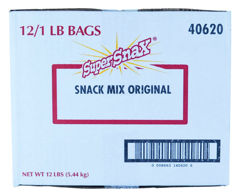 Super Snax Original Snack Mix - 1 lb. bag, 12 per case