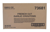 Fresh Gourmet Single Serve French Garlic Croutons, 0.5 Ounce -- 100 per case.
