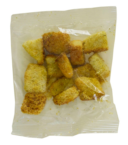 Fresh Gourmet Single Serve French Garlic Croutons, 0.5 Ounce -- 100 per case.