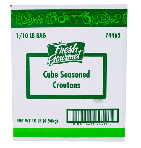 Sugar Foods Fresh Gourmet Seasoned Crouton Cube, 10 Pound.
