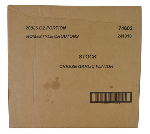 Homestyle Cheese Garlic Crouton 200 Per Case, 0.5 Ounce Each