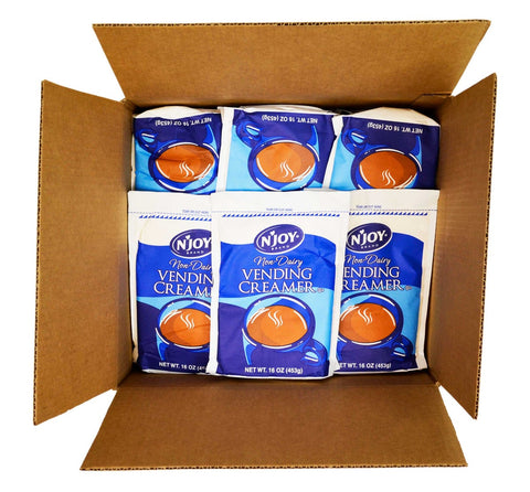 NJoy Non-Dairy Powder Creamer - 1 lb. bag, 24 bags per case