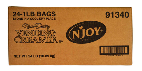 NJoy Non-Dairy Powder Creamer - 1 lb. bag, 24 bags per case