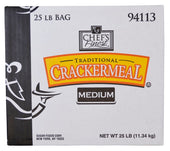 Chefs Finest Medium Grind Cracker Meal, 25 Pound.