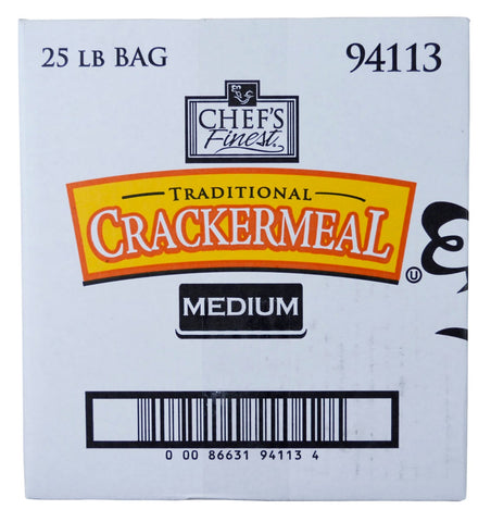 Chefs Finest Medium Grind Cracker Meal, 25 Pound.