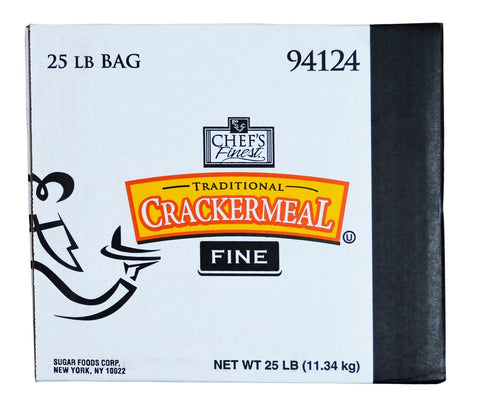 Chefs Finest Fine Grind Cracker Meal, 25 Pound.