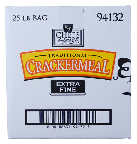 Chefs Finest Extra Fine Grind Cracker Meal, 25 Pound.