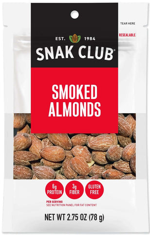 Century Snacks Snak Club Premium Pack Smoked Almonds, 2.75 Ounce -- 6 per case