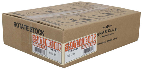 Century Snacks Snak Club Premium Pack Salted Mixed Nuts, 2.75 Ounce -- 6 per case