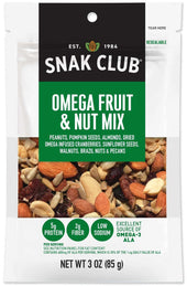 Century Snacks Omega Fruit and Nut Mix, 3 Ounce -- 6 per case
