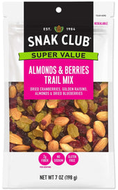 Century Snacks Snak Club Super Value Almonds Berries Trail Mix, 7 Ounce -- 6 per case