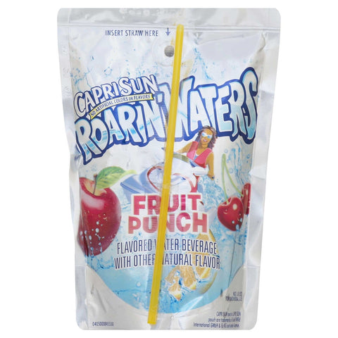 Capri Sun Roarin Waters Beverage Fruit Punch Soft Drink, 60 Fluid Ounce -- 4 per case.