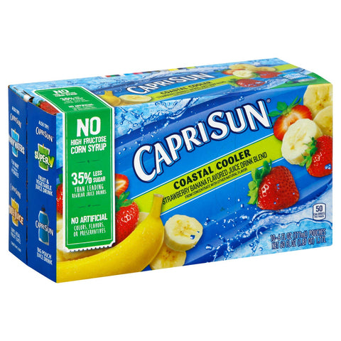 Capri Sun Coastal Cooler Soft Juice Drink, 60 Fluid Ounce -- 4 per case.
