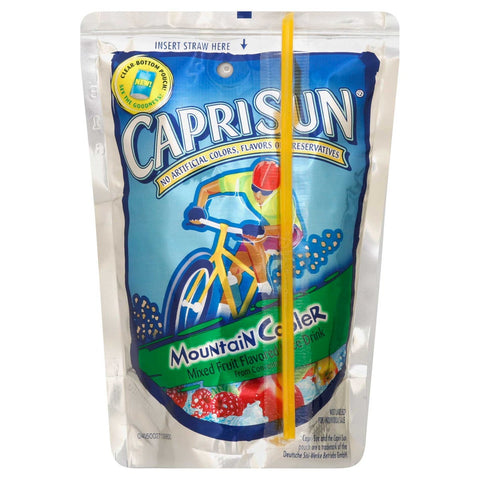 Capri Sun Mountain Cooler Soft Juice Drink, 60 Fluid Ounce -- 4 per case.