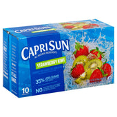 Capri Sun Strawberry Kiwi Soft Juice Drink, 60 Fluid Ounce -- 4 per case.