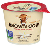 Brown Cow Vanilla Whole Milk Cream Top Yogurt, 5.3 Ounce -- 12 per case