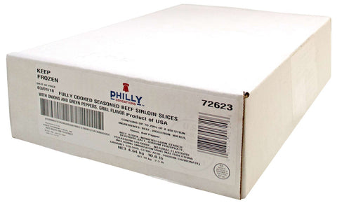 Philly Sensations Fully Cooked Seasoned Beef Sirloin Slices Bag, 2.5 Pound -- 4 per case