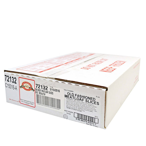 Kings Command Foods Country Style Cooked Meatloaf Slice, 3 Ounce -- 80 per case.