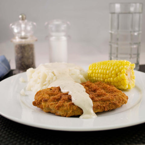 Kings Command Foods Raw Chicken Fried Beef Steak - Southern Style, 5.3 Ounce -- 30 per case.