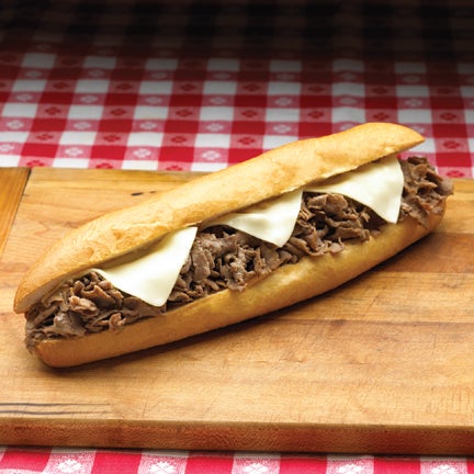 Philly Sensations Shaped and Sliced Lightly Marinated Beef Steaks, 5 Ounce -- 32 per case.