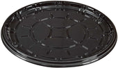 PartiPak PETE Black Round Everyday Tray, 16 inch -- 50 per case.