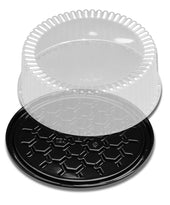 Displaycake Black 1 to 2 Layer Cake Display Container with Dome Lid, 10 inch -- 3200 per case