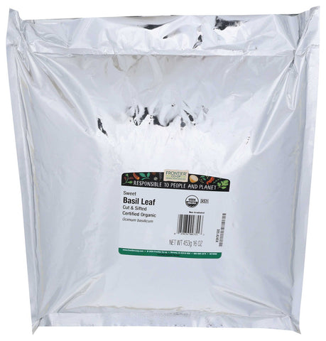 Frontier Herb Organic Bulk Sweet Basil Leaf, 16 Ounce -- 3 per case