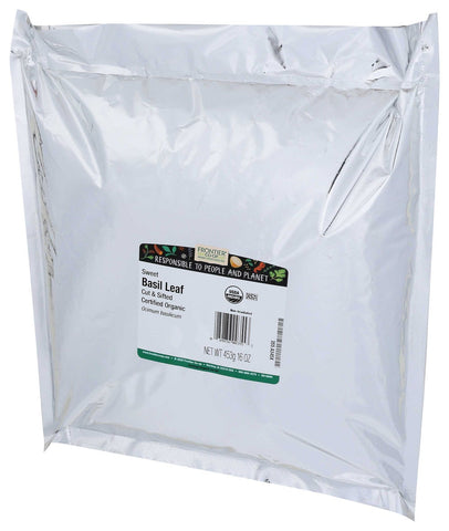 Frontier Herb Organic Bulk Sweet Basil Leaf, 16 Ounce -- 3 per case