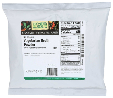 Frontier Herb Chicken Flavored Broth Powder, 1 Pound -- 6 per case